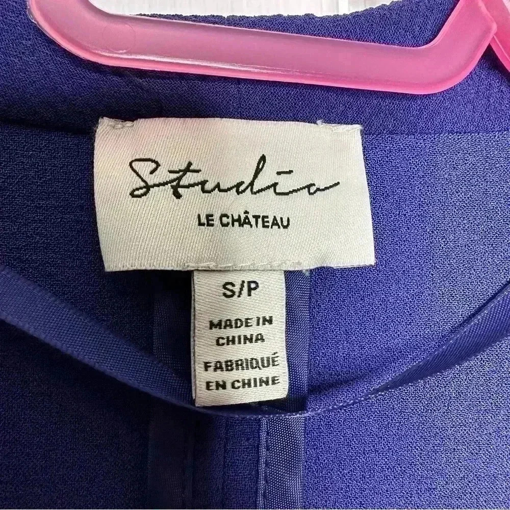 Le Chateau Studio Blazer Lightweight Blue Size Small - Picture 6 of 16